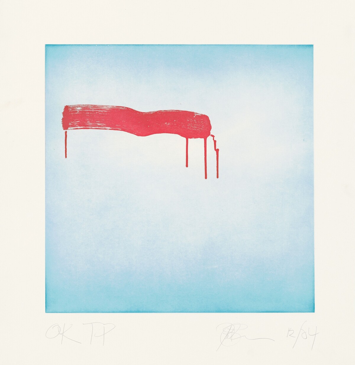 Mixed Marks, Floating Mark by Pat Steir