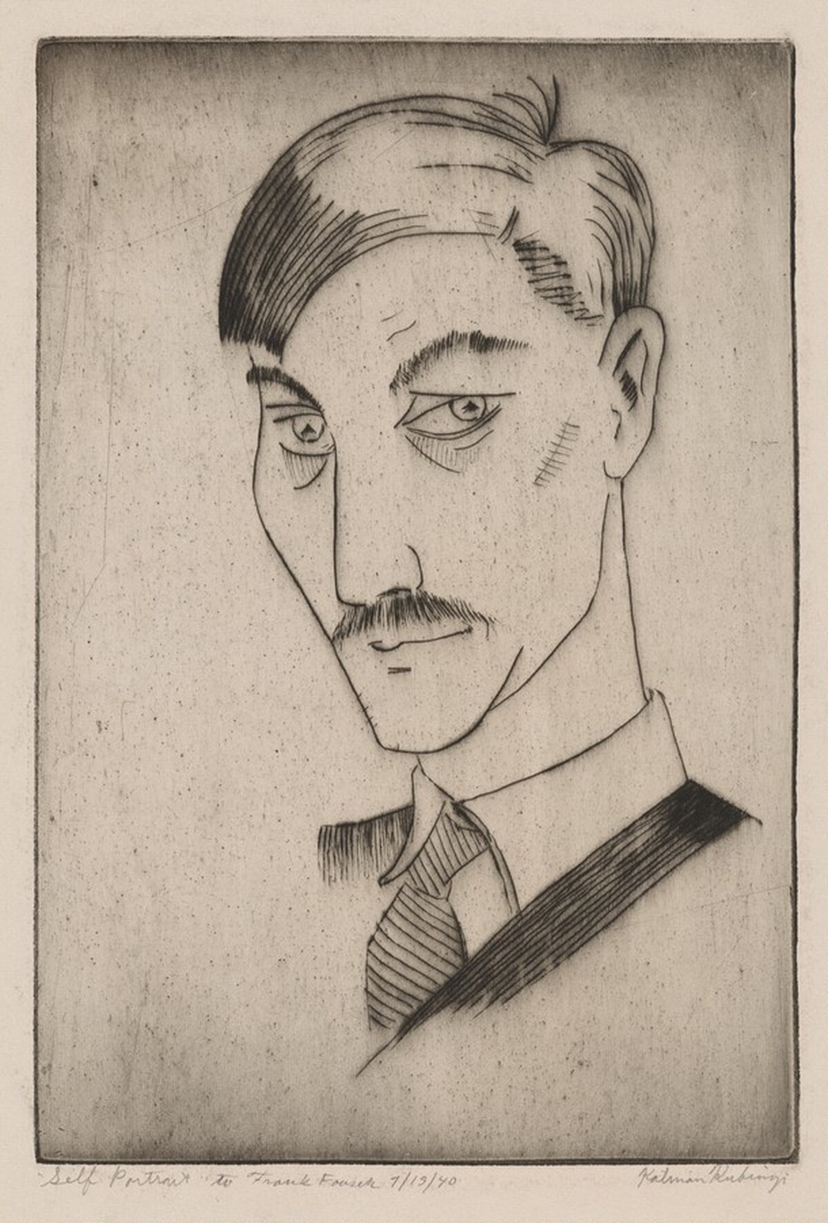 Self-Portrait by Kálmán Kubinyi