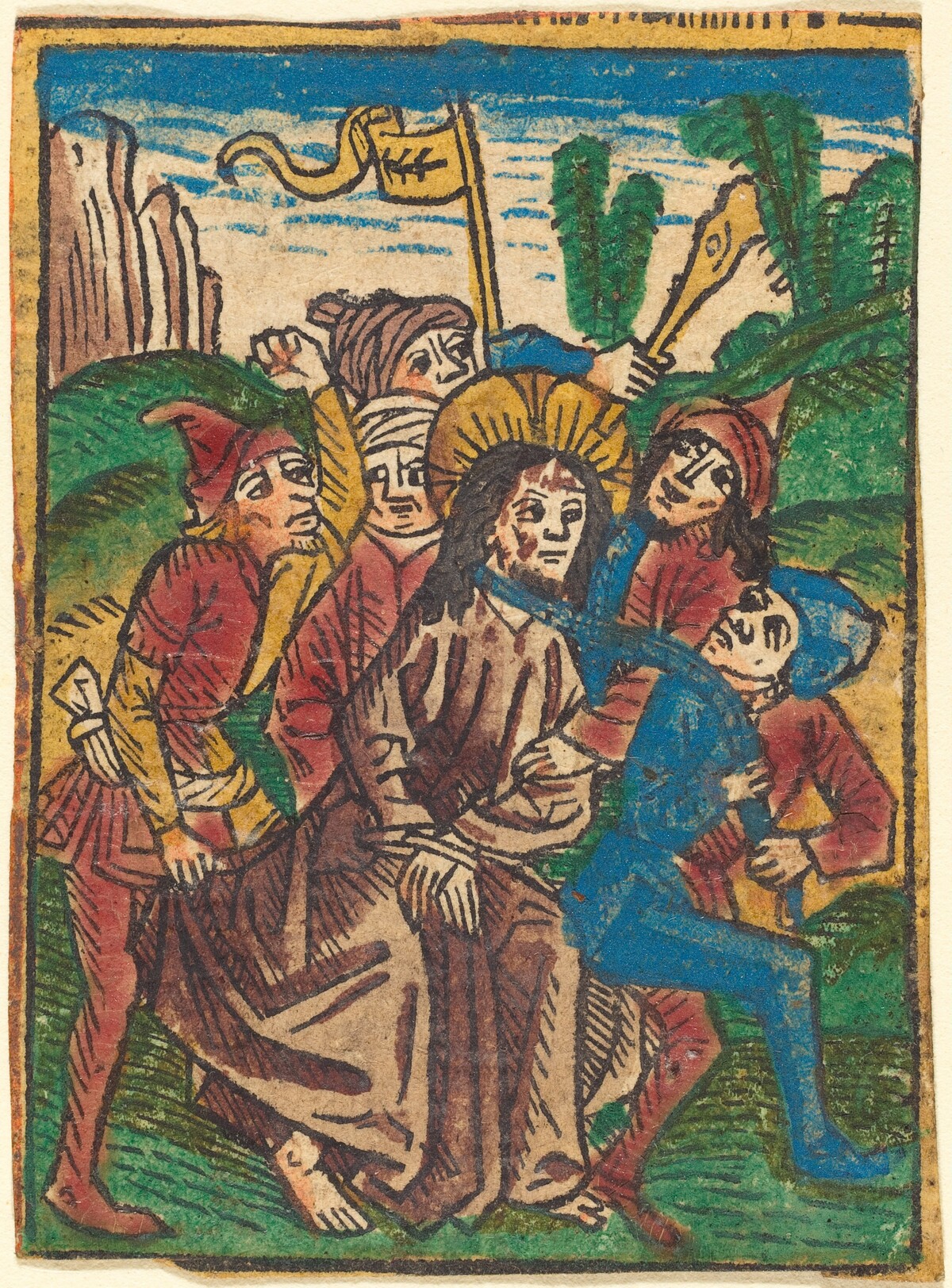 Christ lead to Prison by German 15th Century