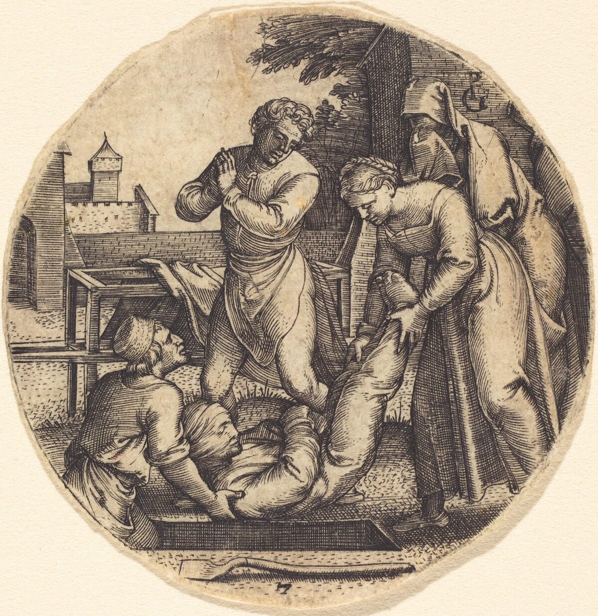 To Bury the Dead by Georg Pencz