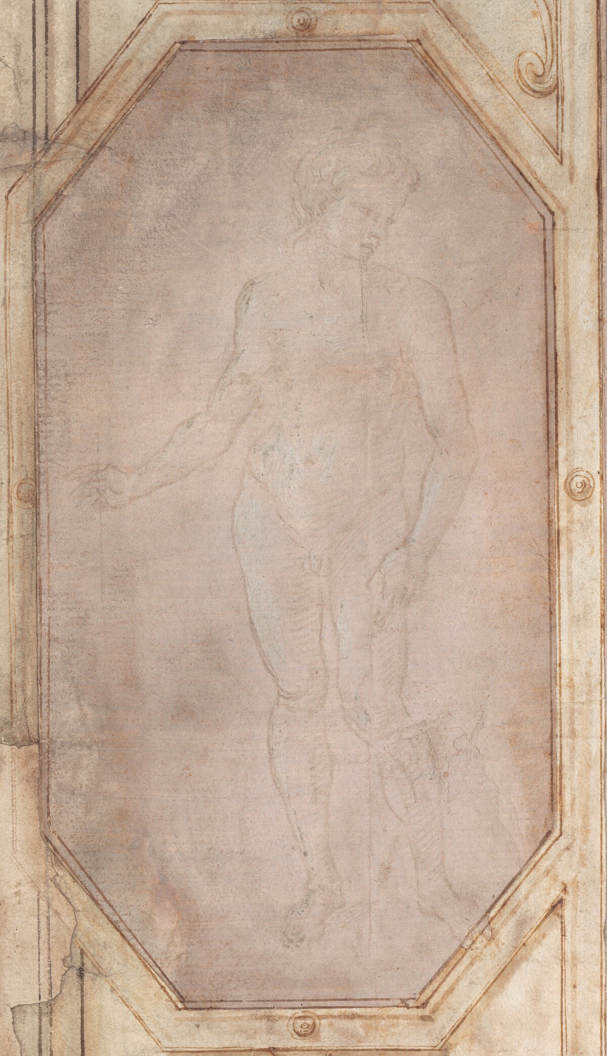Standing Nude Youth by Filippino Lippi