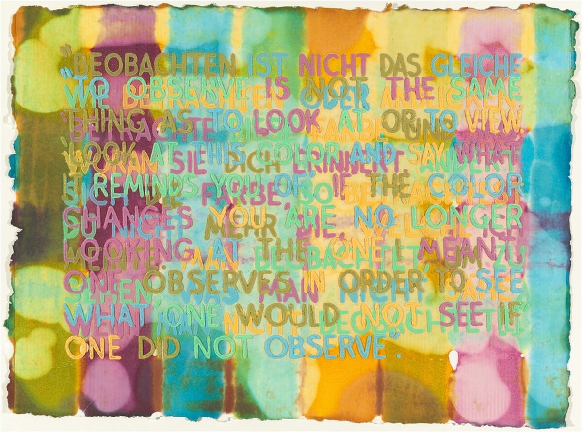 If the Color Changes by Mel Bochner