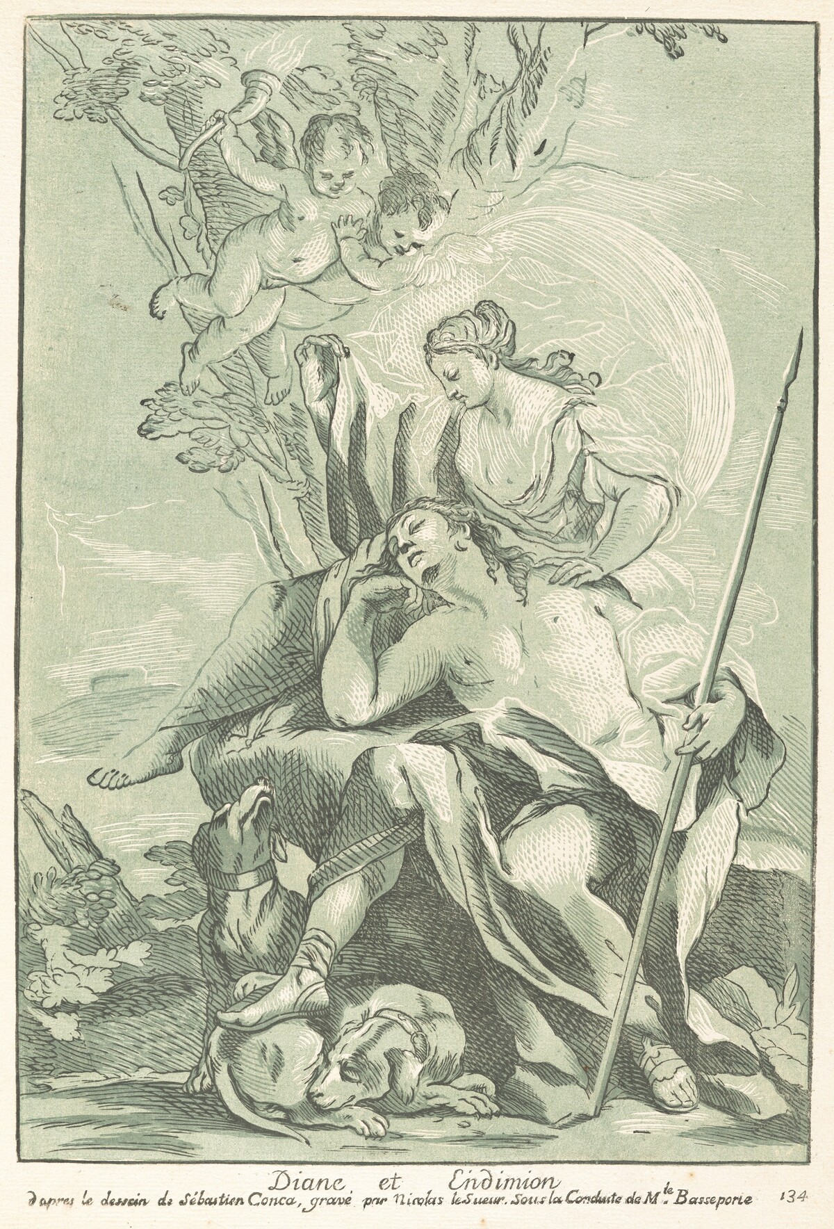 Diana and Endymion by Nicolas Le Sueur