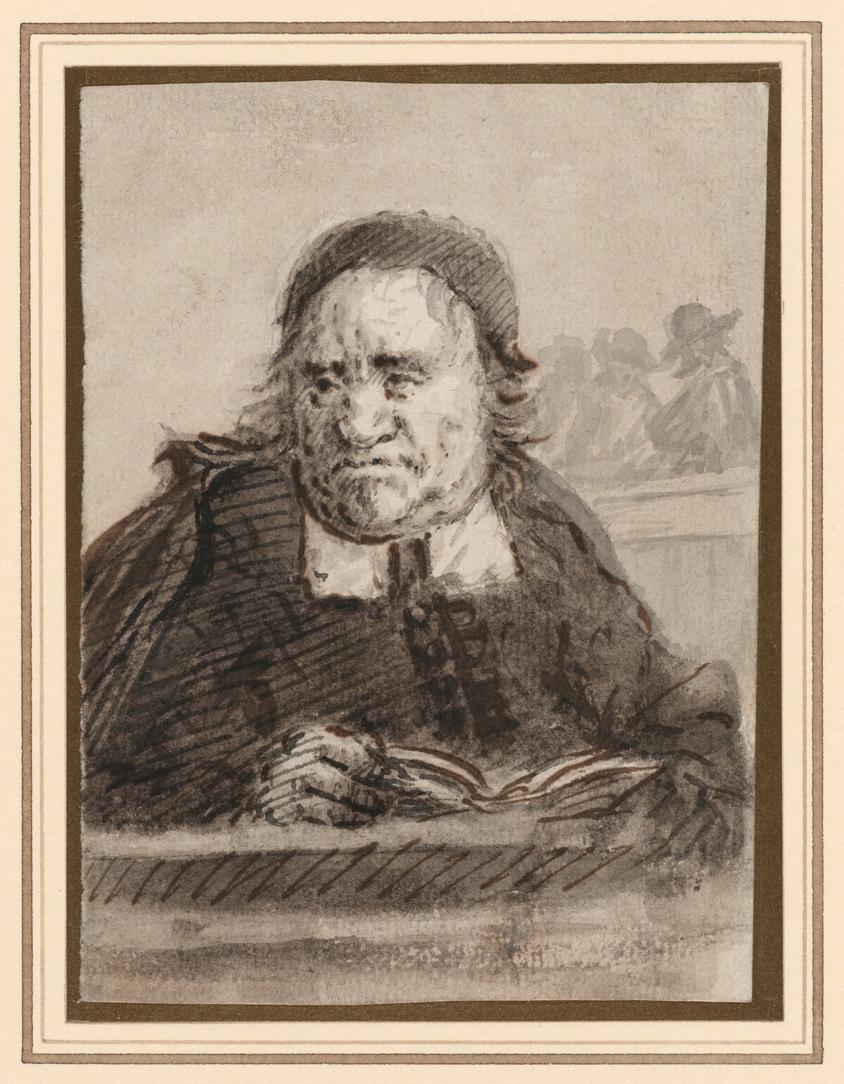 Head Study of a Preacher by Francis Le Piper