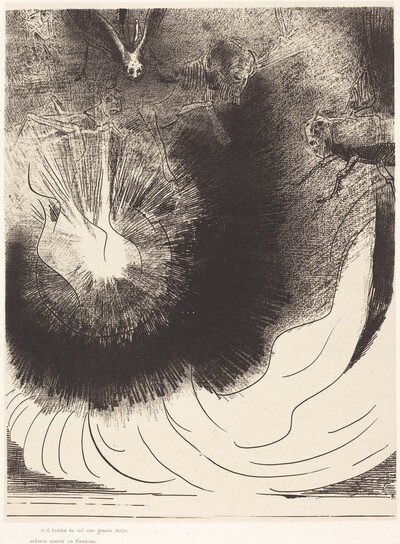 Et il tombe du ciel une grande etoile ardente (And there fell a great star from heaven burning as it were a lamp)