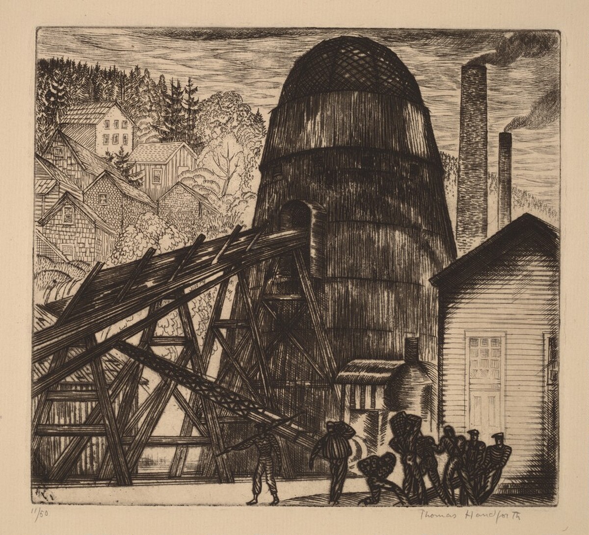Sawdust Burner by Thomas Schofield Handforth