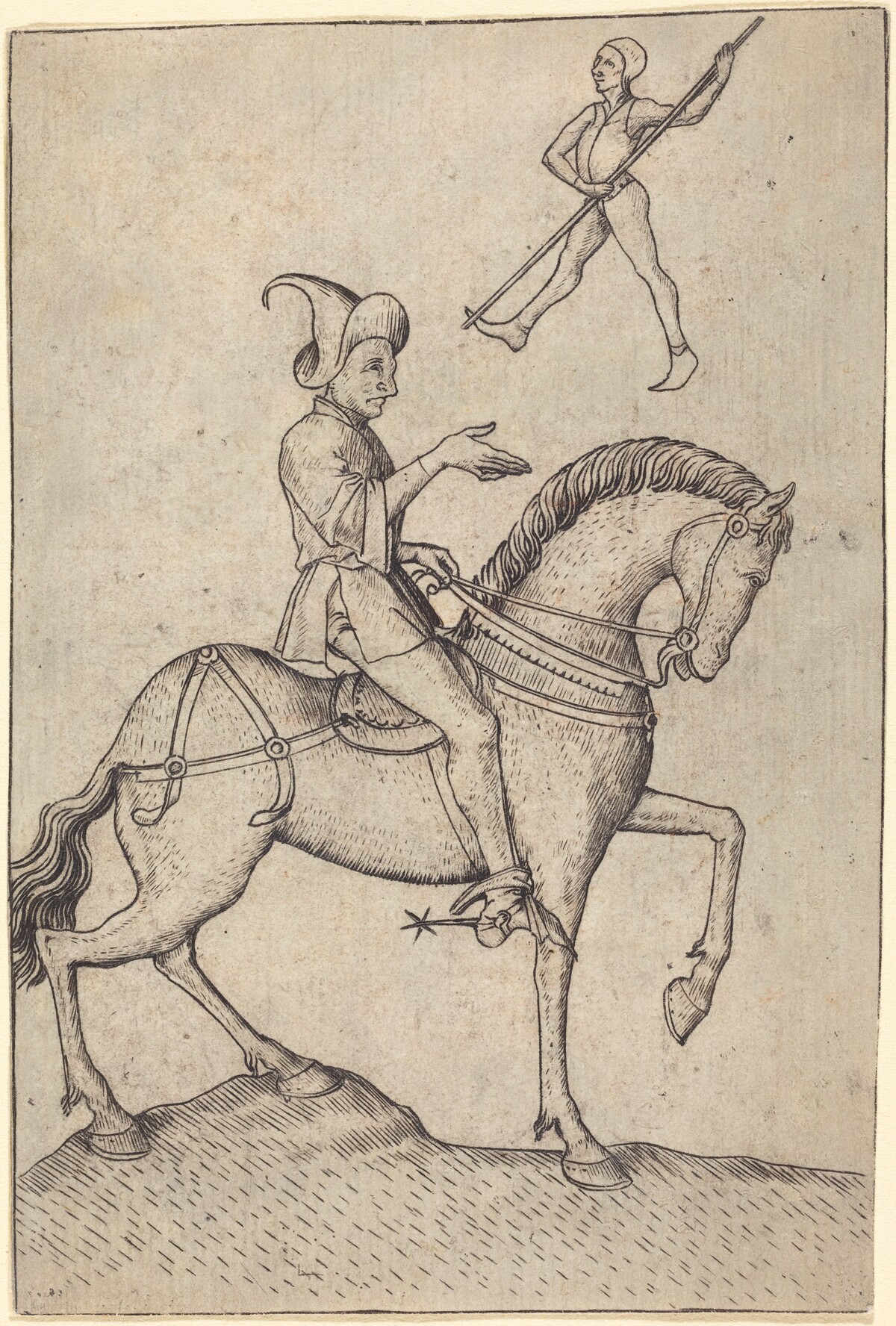 The Knight of Men by Master E.S.
