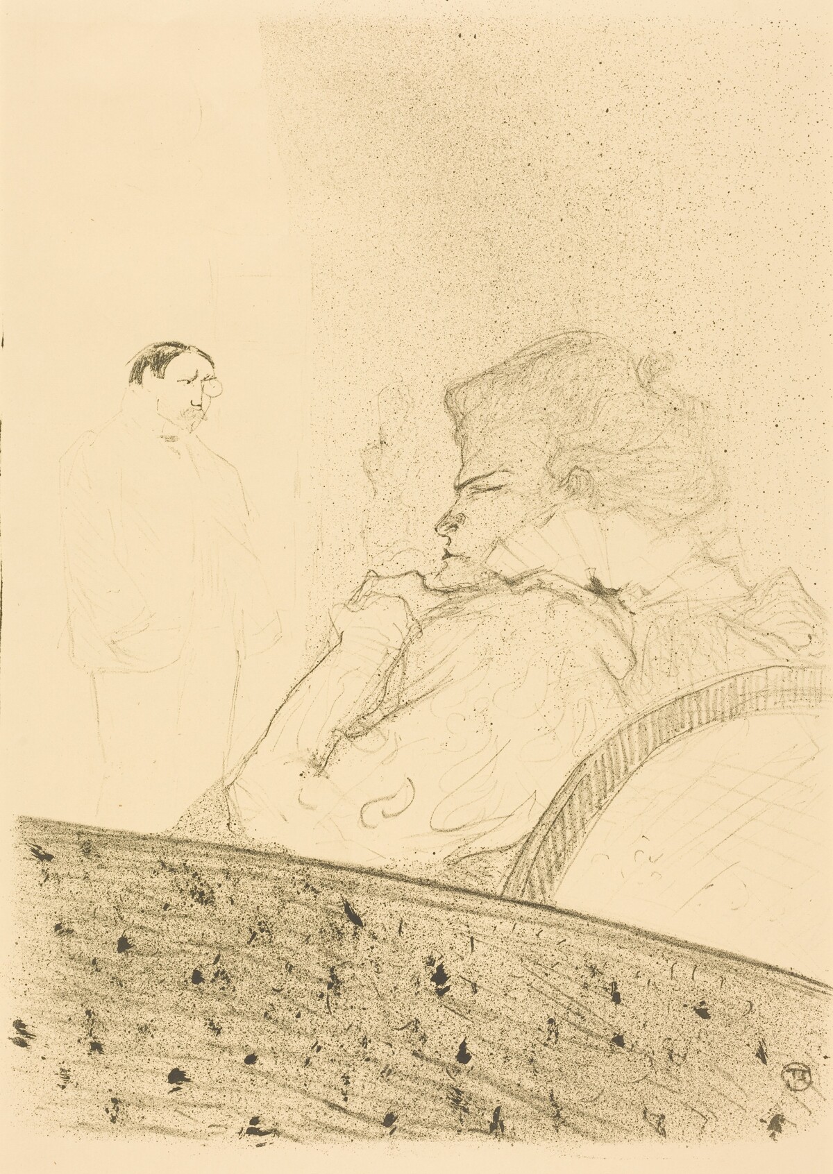 Brandes in His Box (Brandès dans sa loge) by Henri de Toulouse-Lautrec