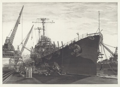 U.S.S. Columbia Under Construction