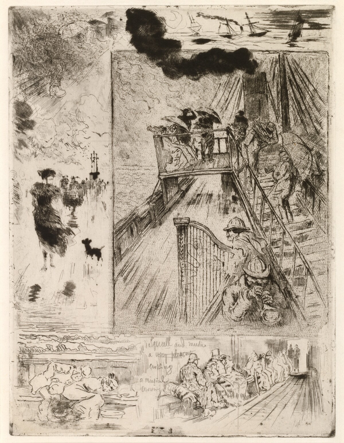 La Traversee (The Passage) by Félix-Hilaire Buhot