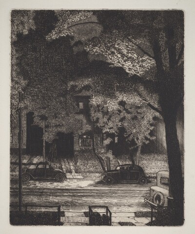Untitled  (Frontyards at Night)