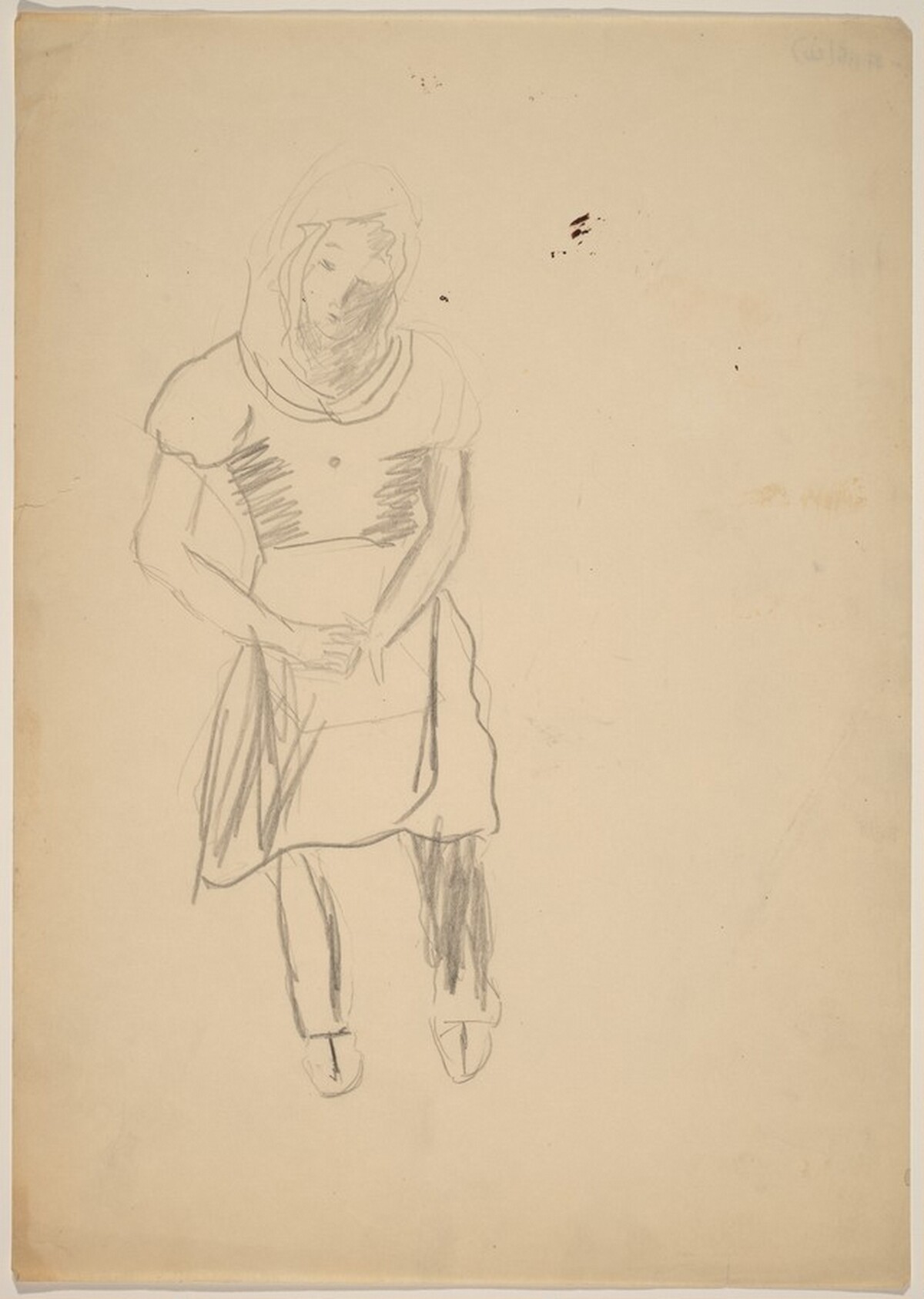 Standing Woman Looking Down, Hands Clasped by Mark Rothko