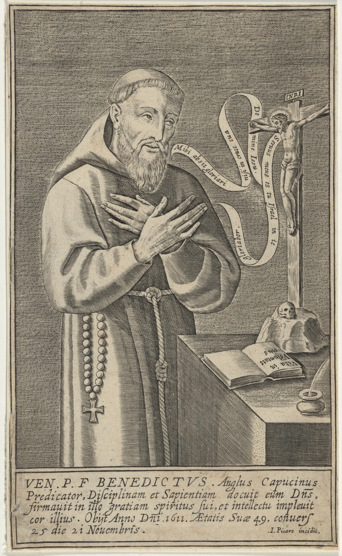 William Fich of Canfield, Essex by Jacques Picart I or Jacques Picart II