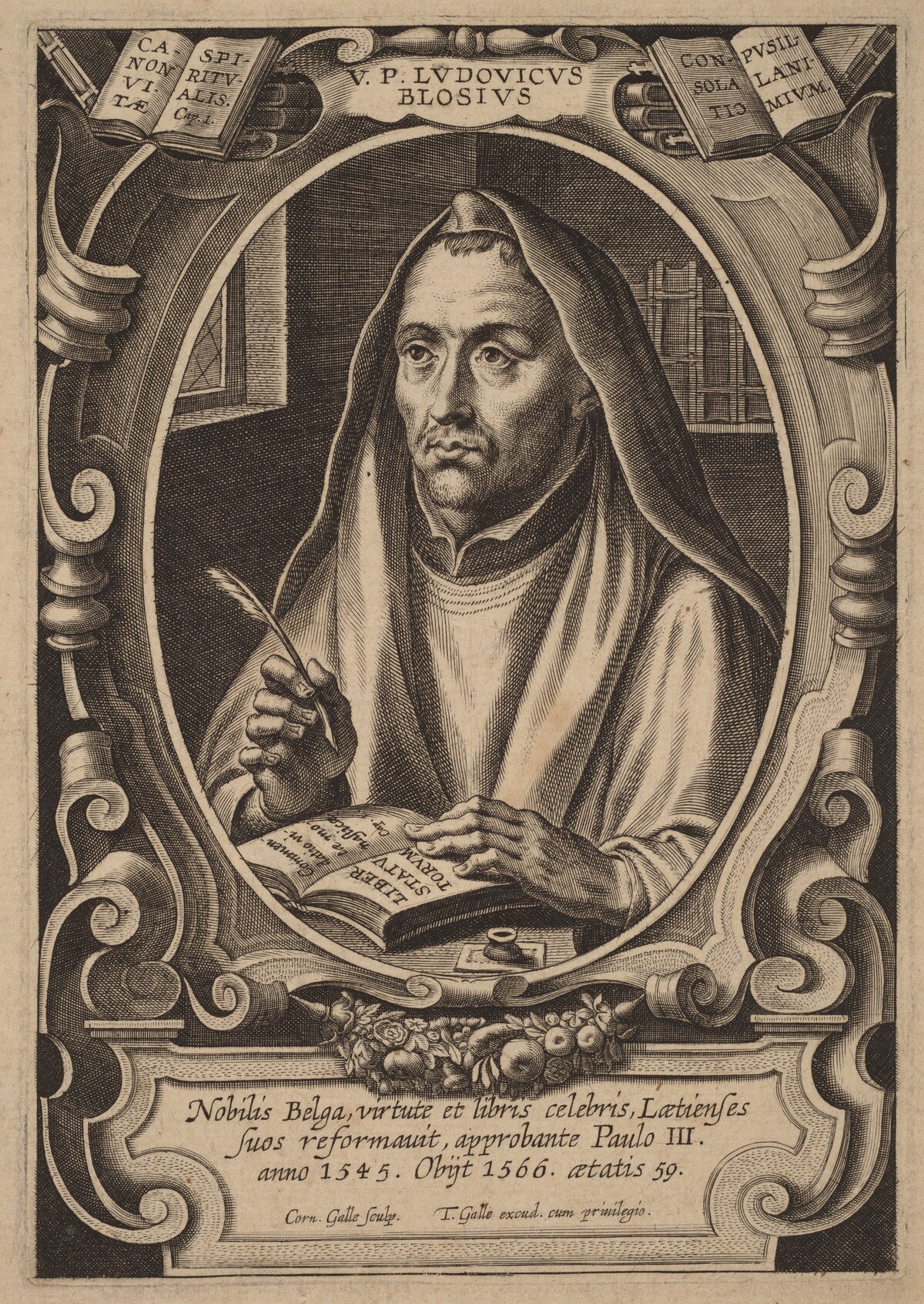 Louis de Blois by Cornelis Galle I
