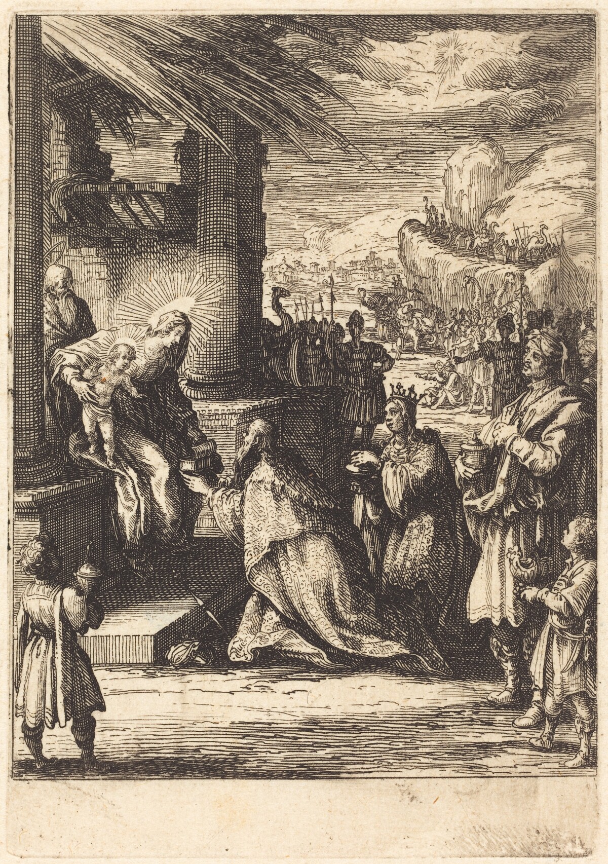 The Adoration of the Magi by Jacques Callot