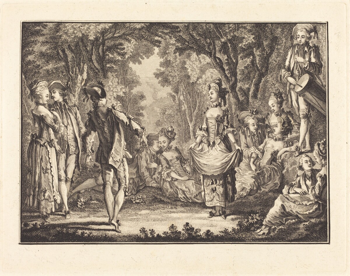 Country Dance by Joseph de Longueil after Charles Eisen
