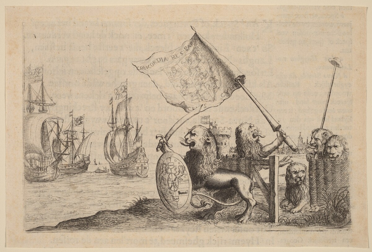 Lions Protecting the Garden of the United Provinces by Willem Basse