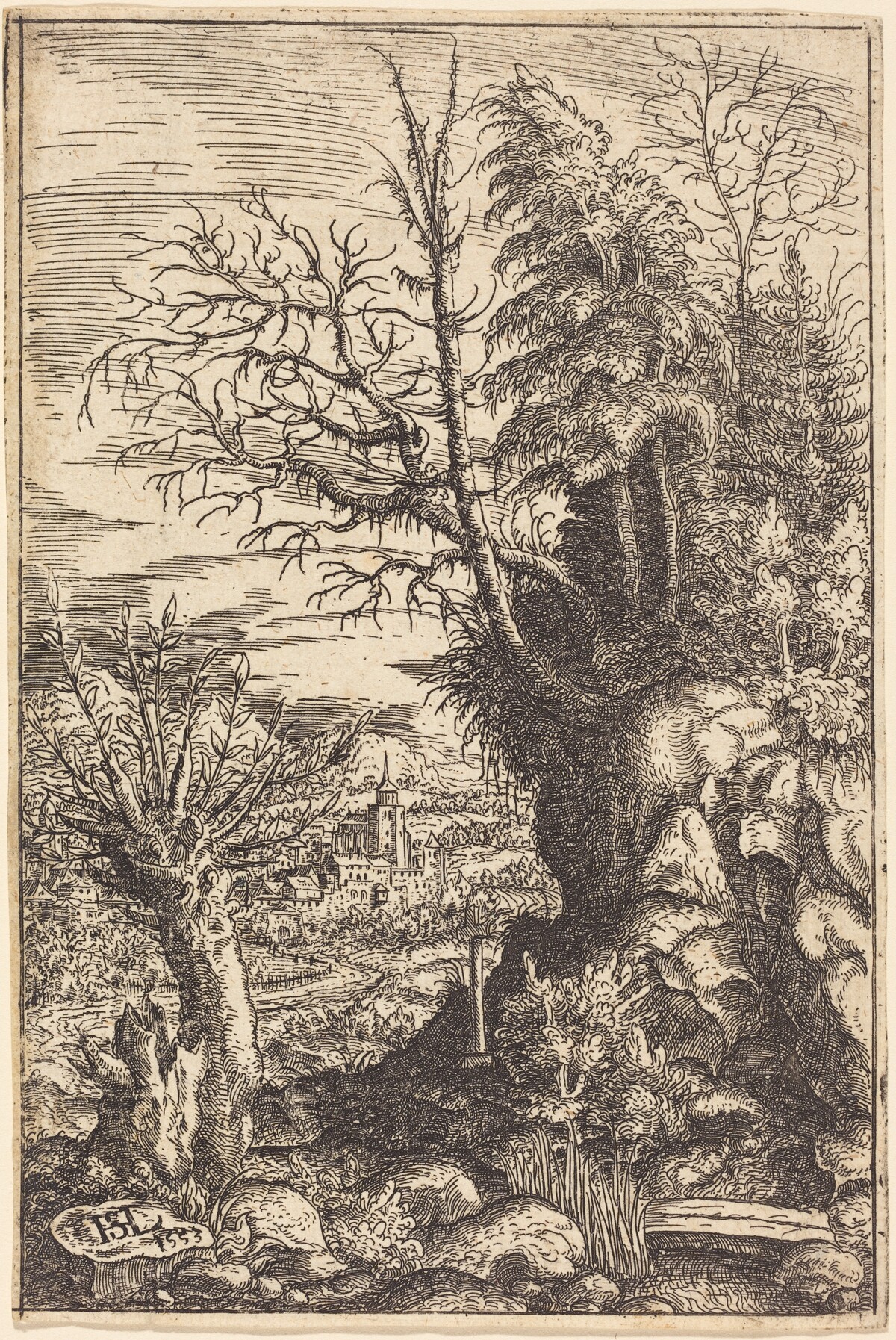 Landscape with a Willow by Hanns Lautensack