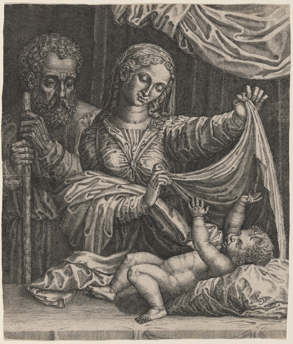 The Madonna of the Veil by Italian 16th Century, after Raphael