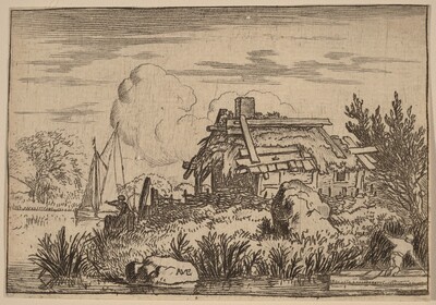 Ruined Cottage, Surrounded by Water