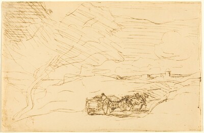 Wagon Going to Town (Le Charriot allant a la ville)