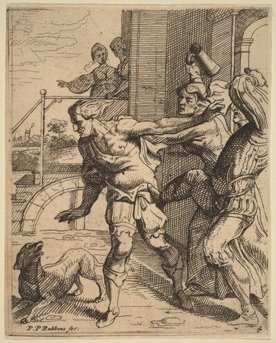 The Prodigal Son Driven from the Tavern
