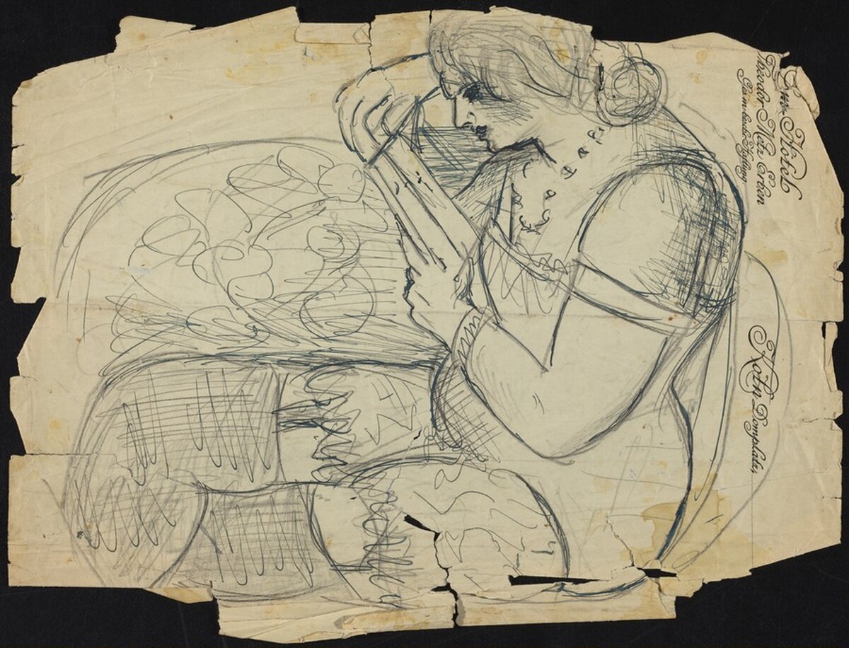 Seated Woman Reading by Max Beckmann