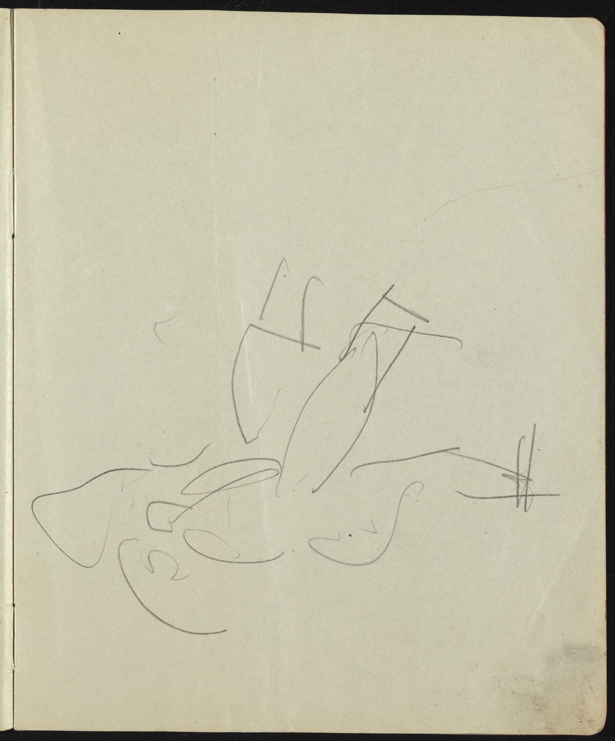 Dancers and Performers (Page from a Sketchbook) by Ernst Ludwig Kirchner