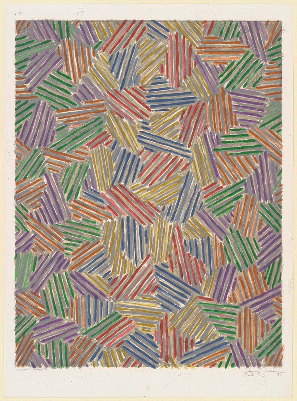 Cicada [trial proof] by Jasper Johns