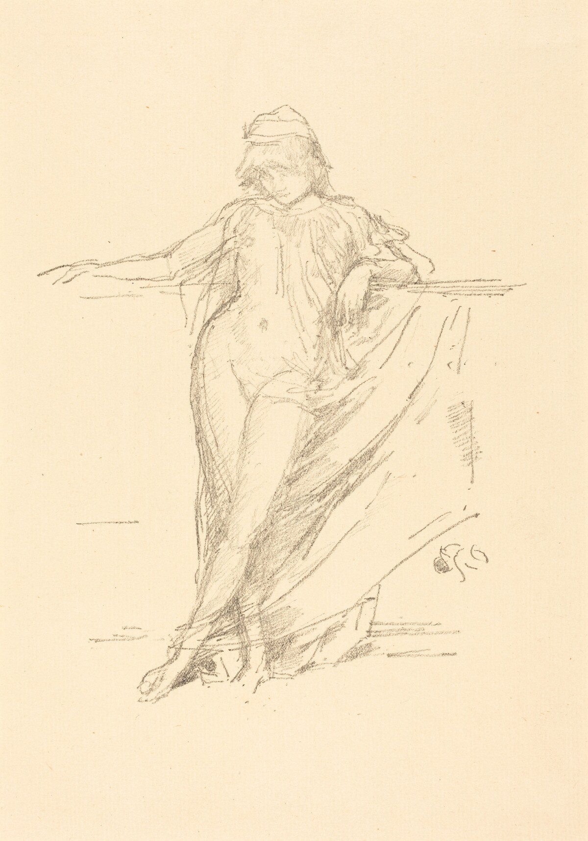 Little Draped Figure, Leaning by James McNeill Whistler