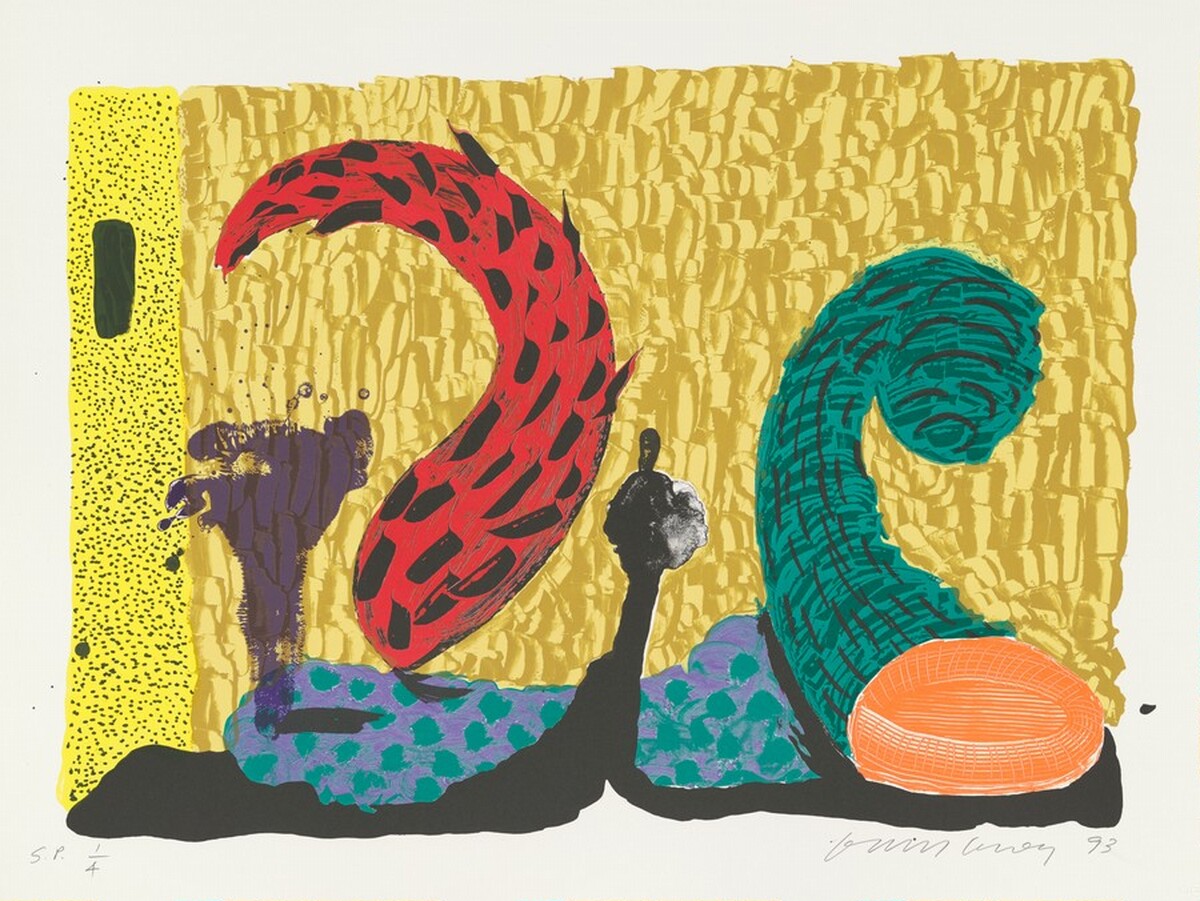 Pushing Up [special proof] by David Hockney