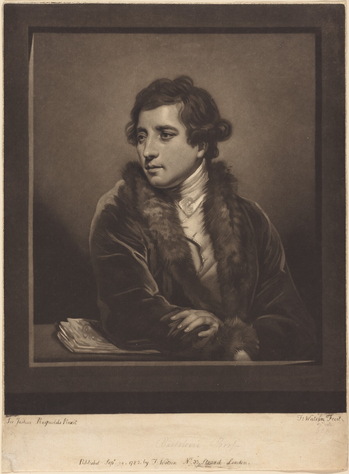 Francesco Bartolozzi by Thomas Watson after Sir Joshua Reynolds