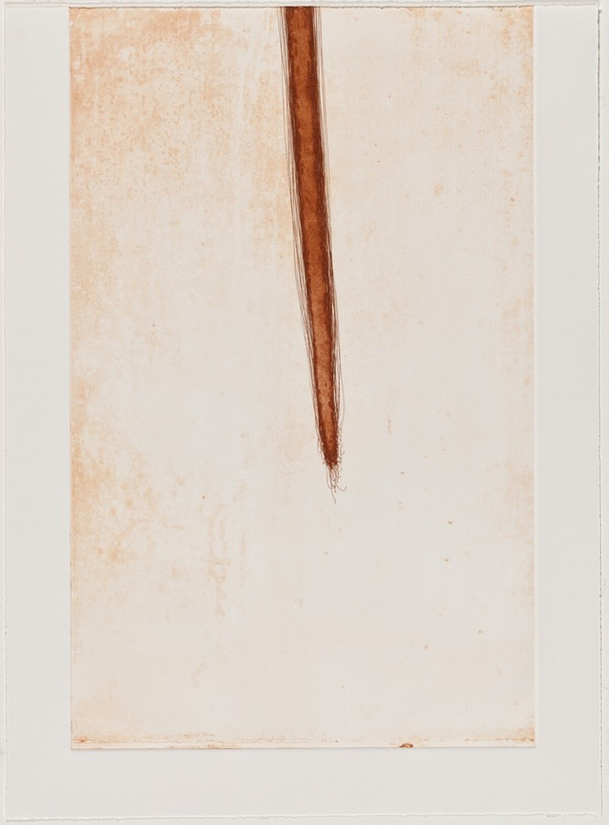 Drawing a Line as Far as I can Reach (Second Version) [working proof 3B] by Tom Marioni