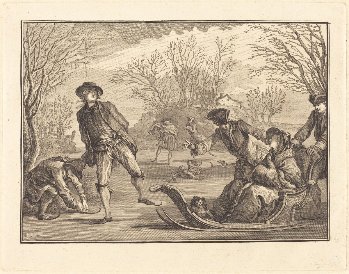 L'hiver by Joseph de Longueil after Charles Eisen