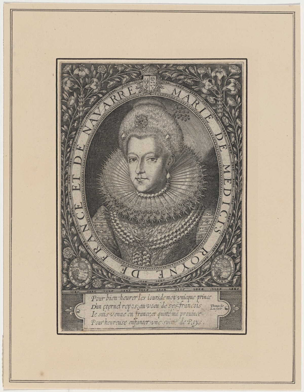 Marie de Medici, Wife of Henry IV of France by Thomas de Leu