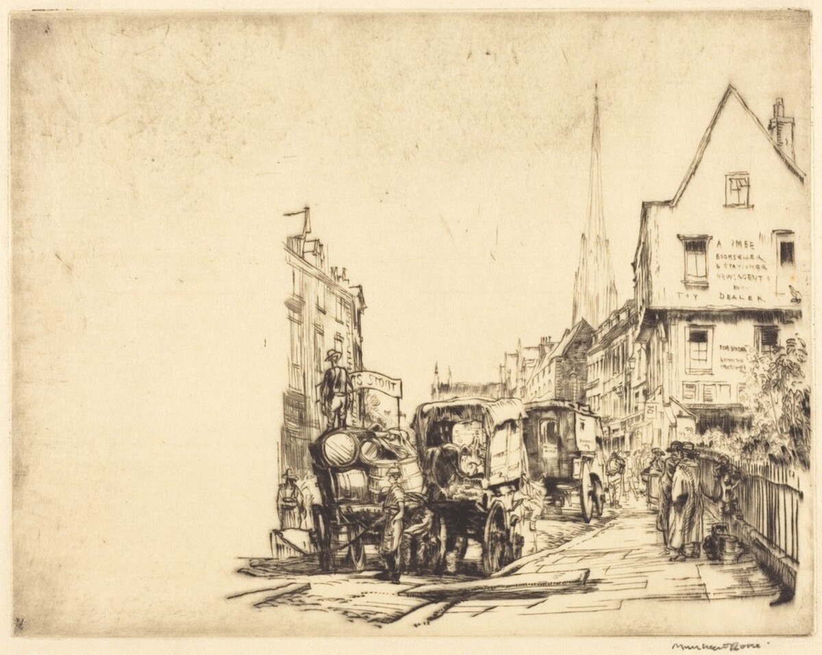 Salisbury by Sir Muirhead Bone