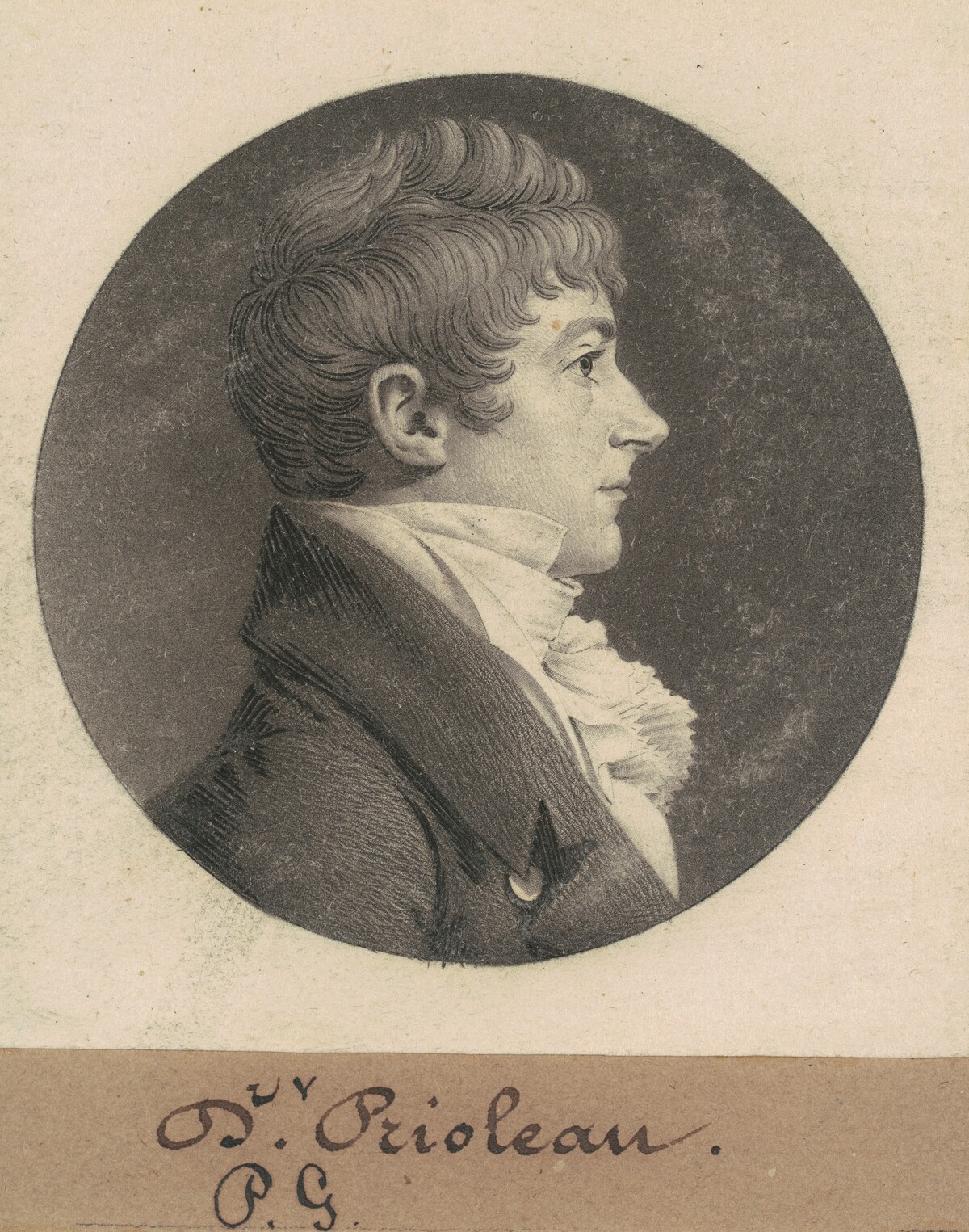 Philip Gendron Prioleau by Charles B. J. Févret de Saint-Mémin