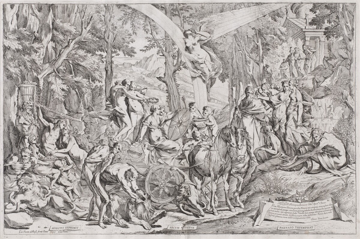 The Triumph of Painting on Parnassus by Pietro Testa