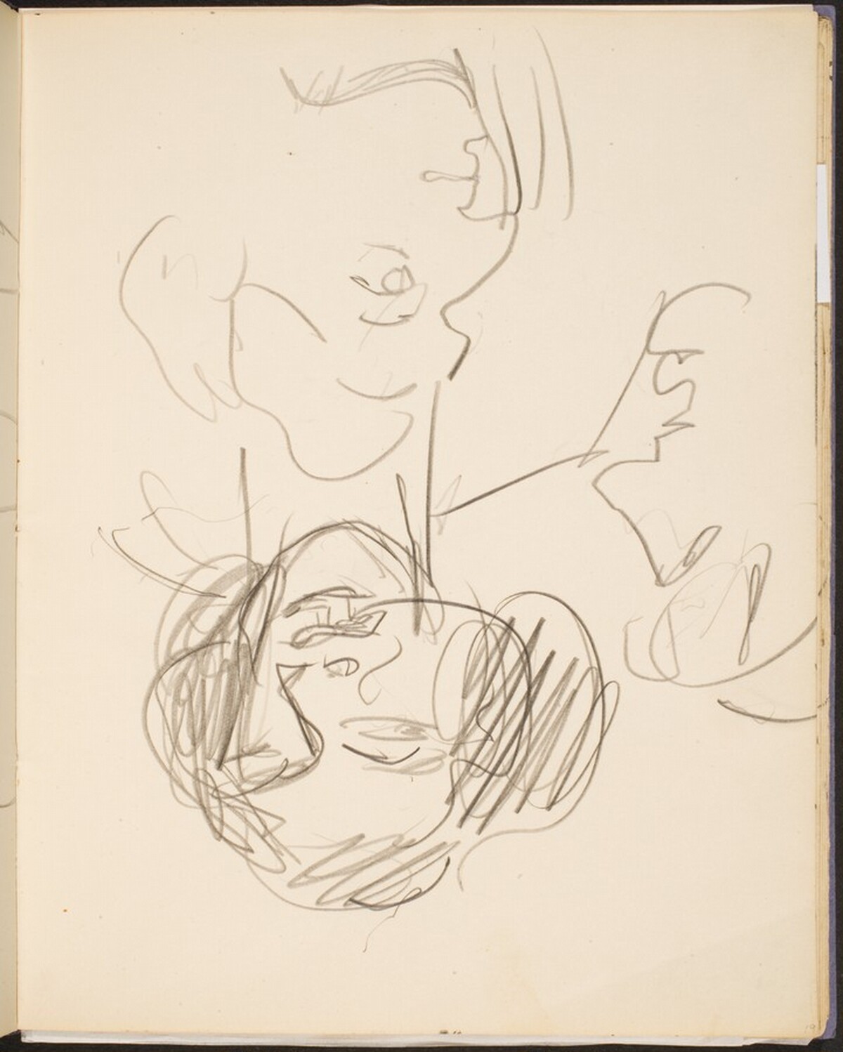 drei Studienköpfe (Three Heads) [p. 19] by Max Beckmann