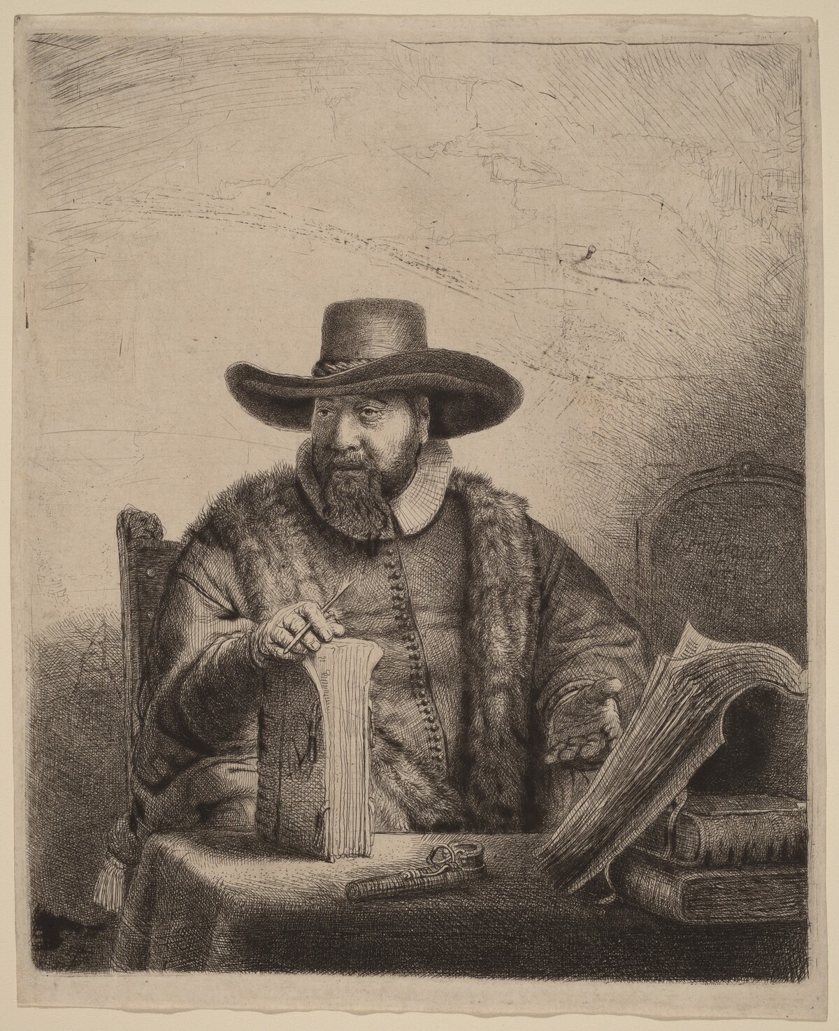 Cornelis Claesz Anslo by Rembrandt van Rijn