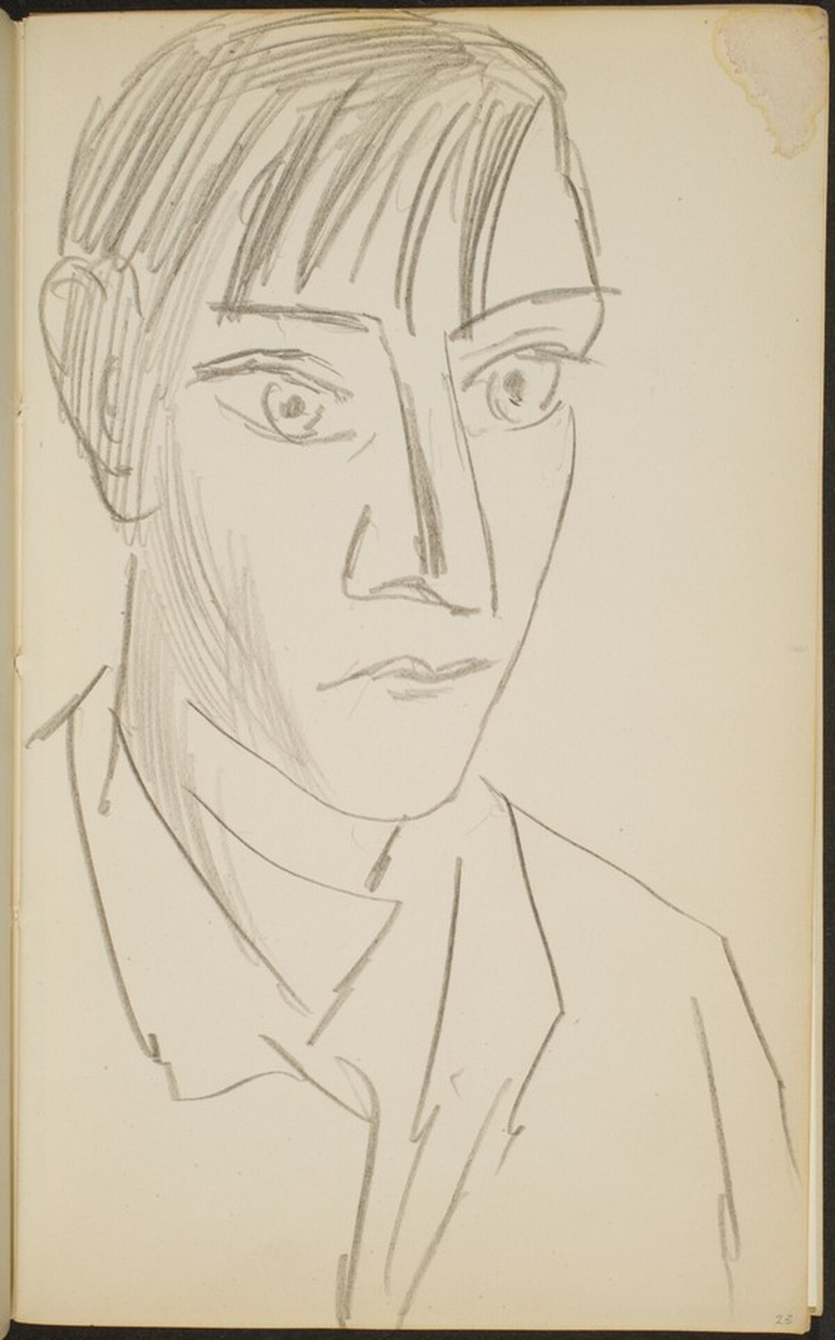 junger Mann (Young Man) [p. 23] by Max Beckmann