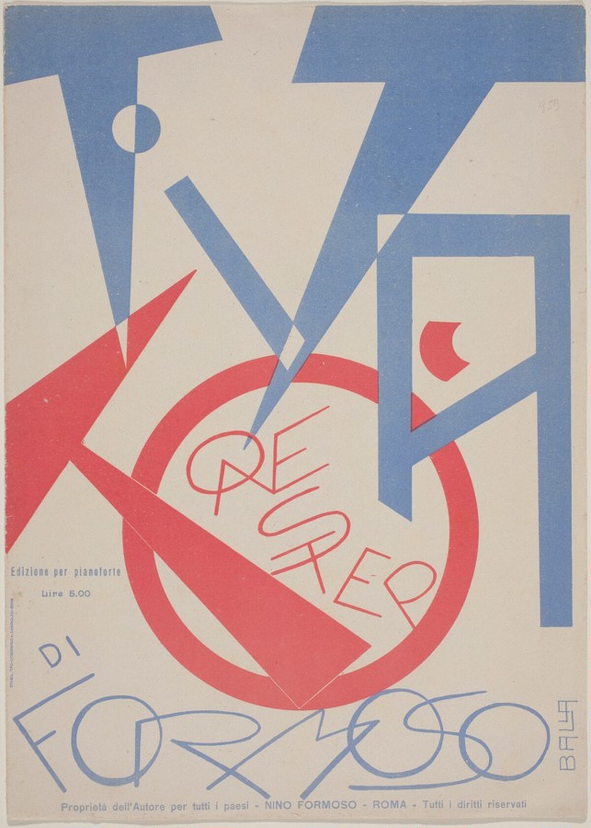 Ti Ta Tò by Giacomo Balla (artist), Nino Formoso (composer)