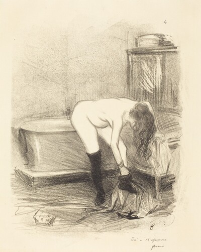 Le bain (planche en hauteur) (The Bath) (vertical plate)