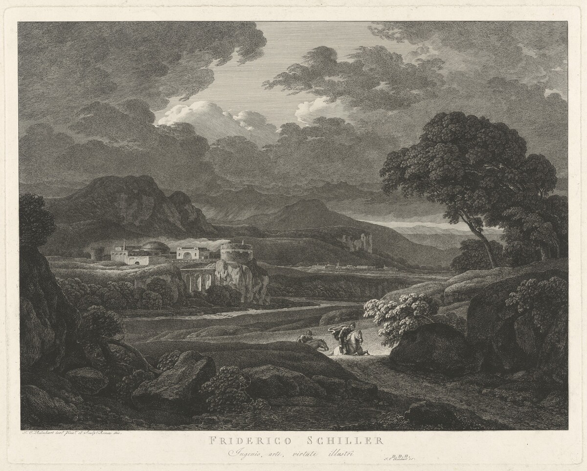 The Great Heroic Landscape, Dedicated to Schiller by Johann Christian Reinhart