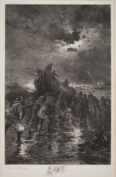 Untitled (Launching a Dory/To the Rescue/Shipwreck)