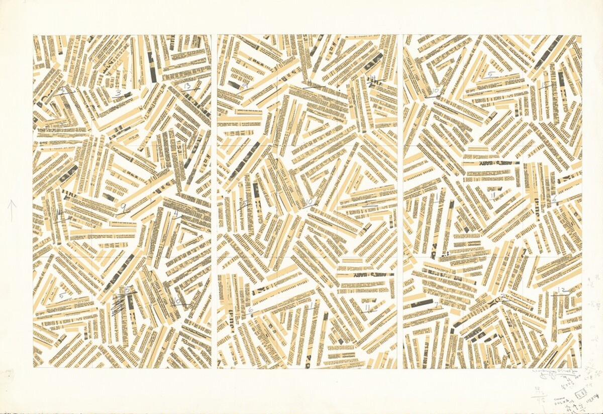 Usuyuki [working proof] by Jasper Johns