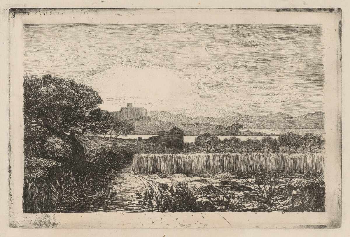 Village Overlooking a Bay by André-Marie-Paul Borel