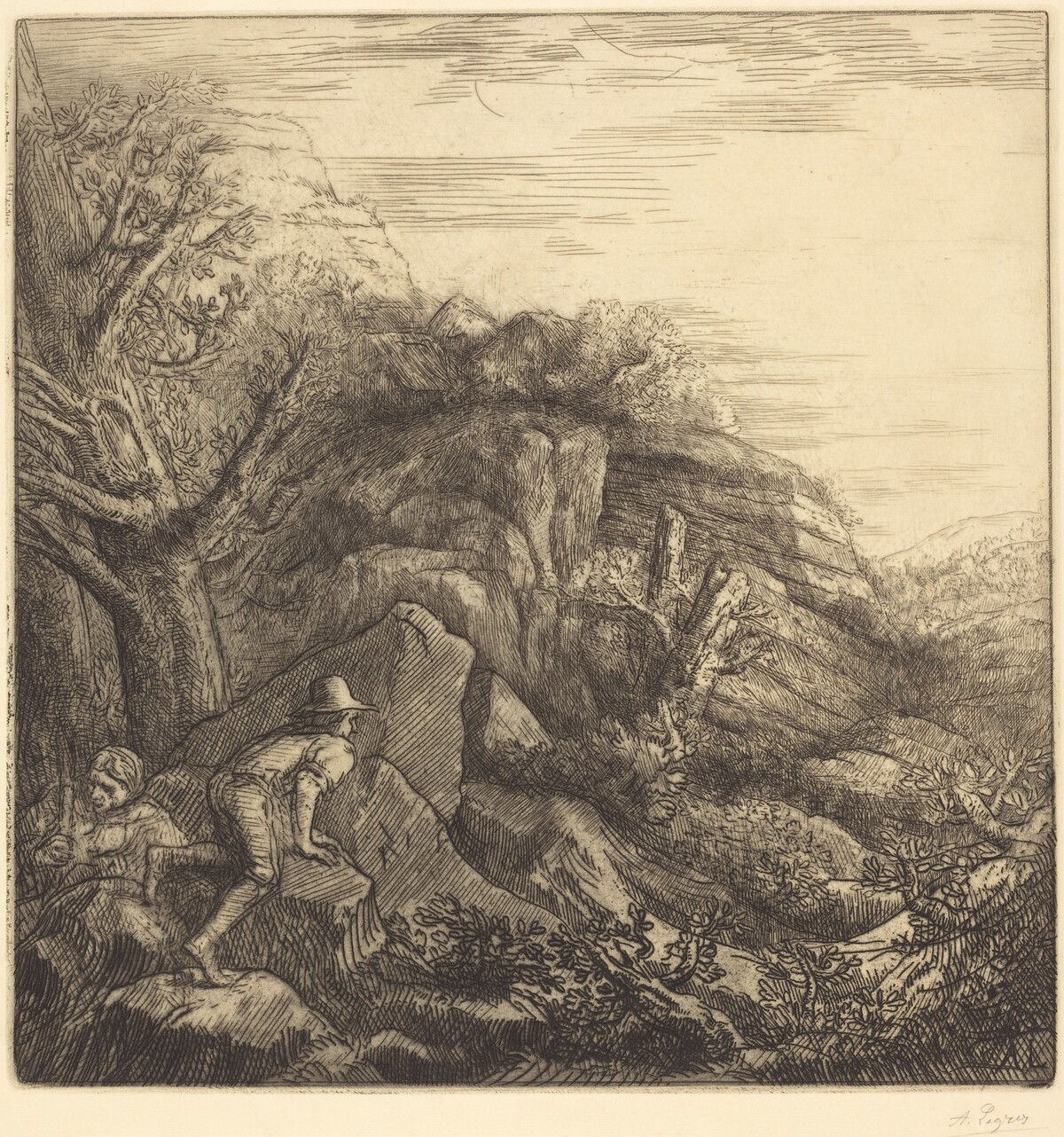 Sunrise (Un lever de soleil) by Alphonse Legros