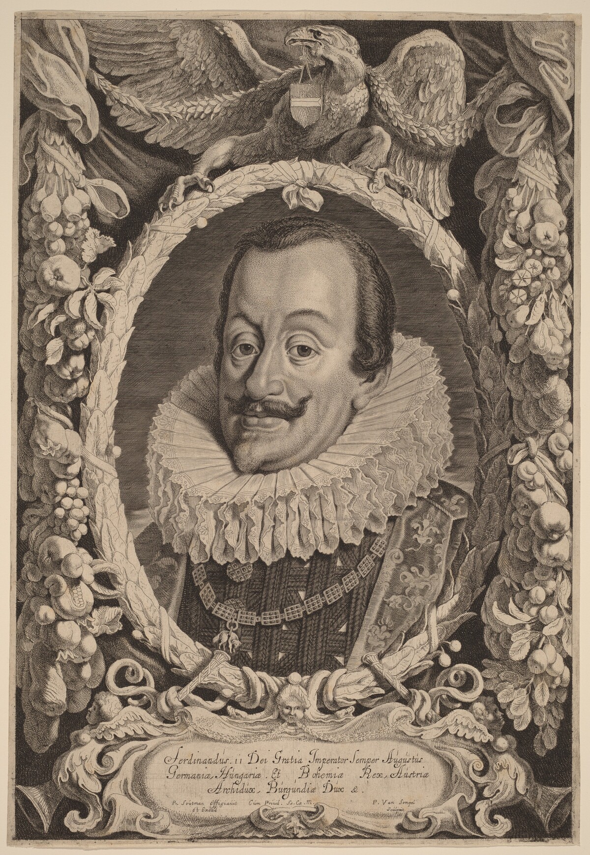Ferdinand II by Pieter van Sompel after Pieter Claesz Soutman