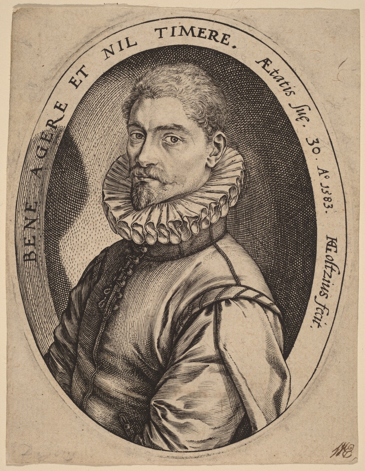 Hieronymus Scholiers by Hendrik Goltzius